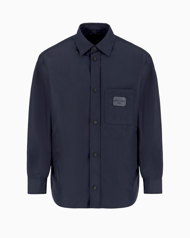 NYLON SHIRT JACKET WITH PATCH POCKET AND LOGO PATCH 1
