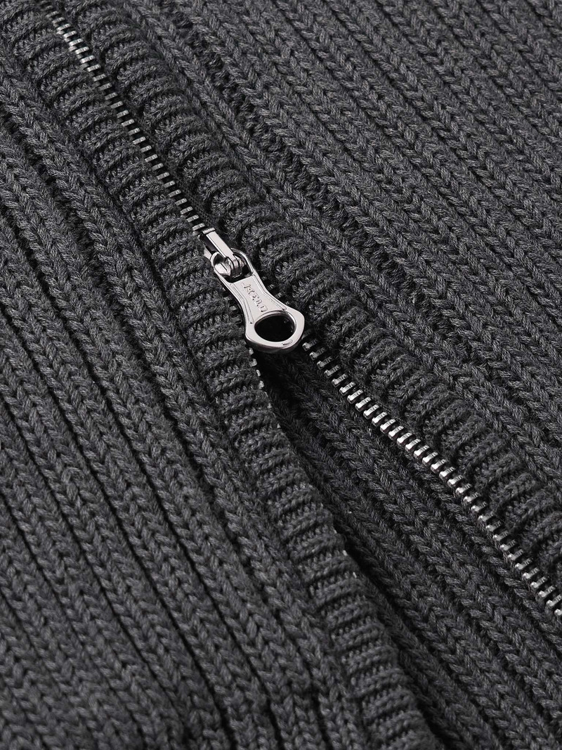 Level Ribbed Cotton Zip-Up Hoodie 4