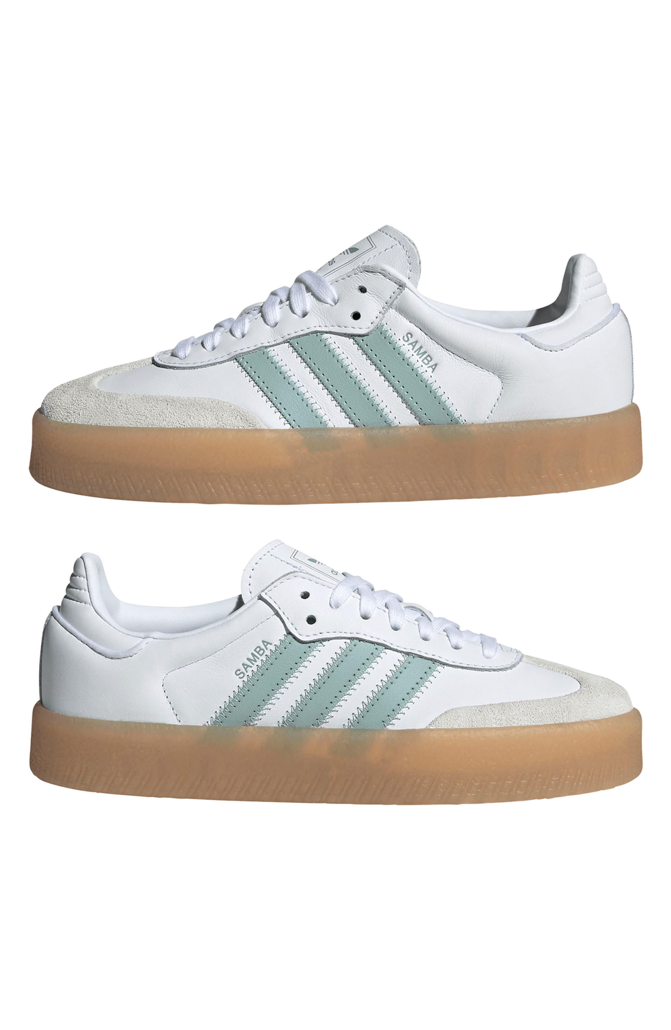 adidas Sambae Sneaker in White/Wonder Blue/Off White at Nordstrom - 9