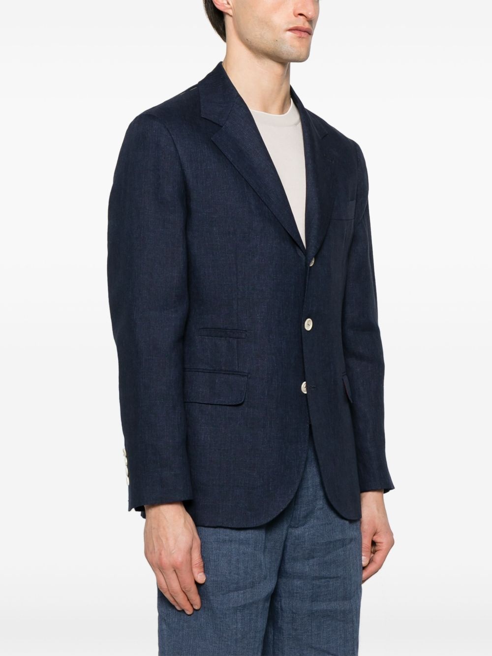linen blazer - 3
