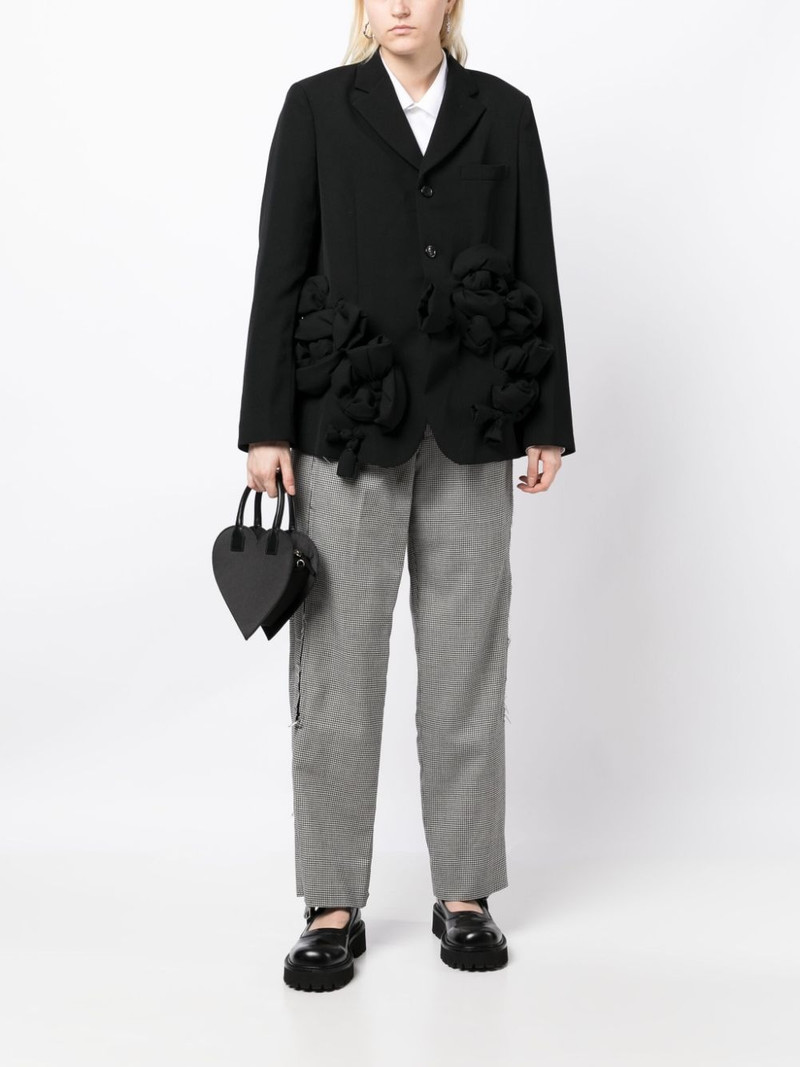 Comme Des Garçons appliquÃ©-detail wool blazer outlook