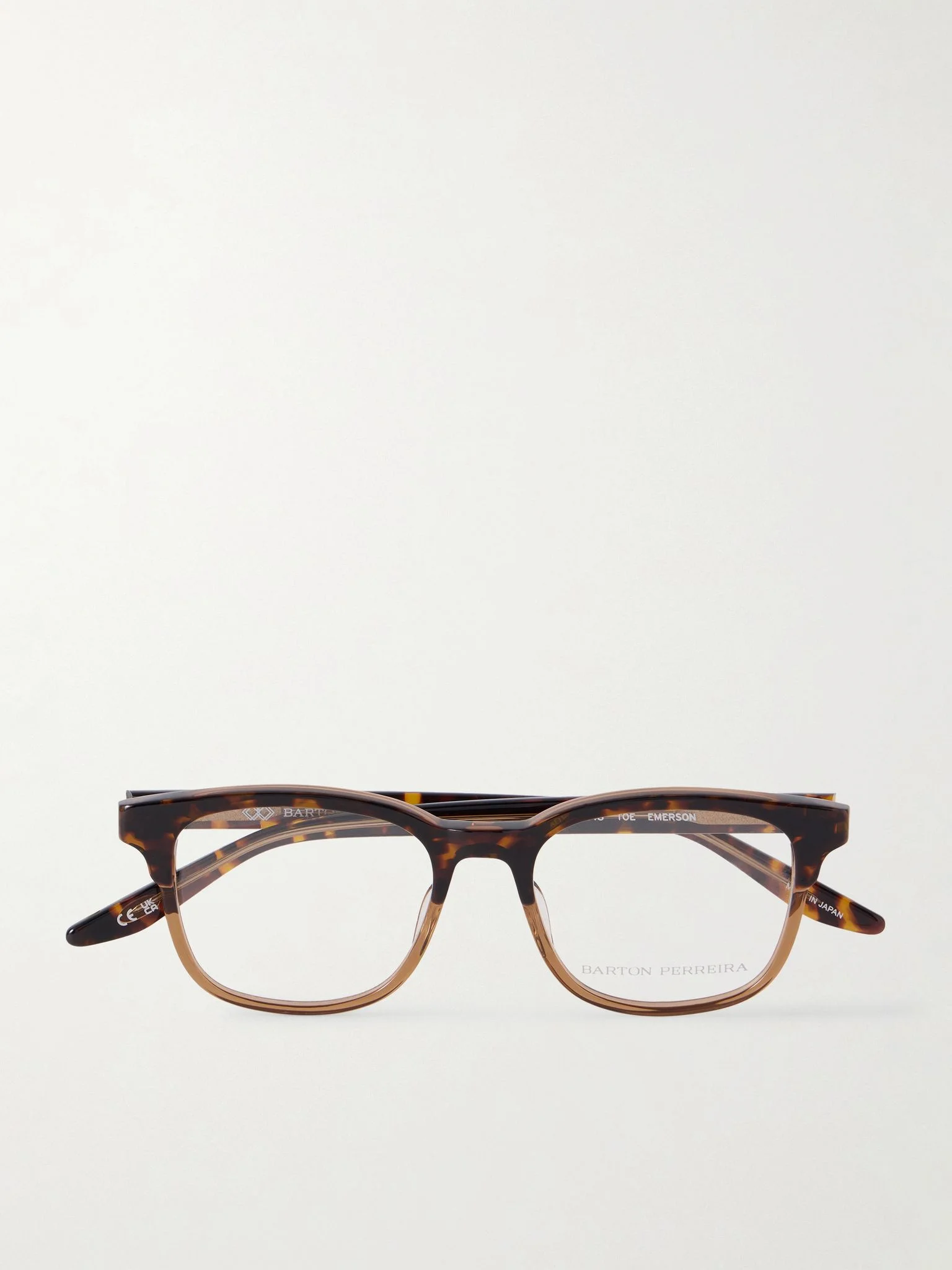 Emerson square-frame tortoiseshell acetate optical glasses Tortoiseshell - 1