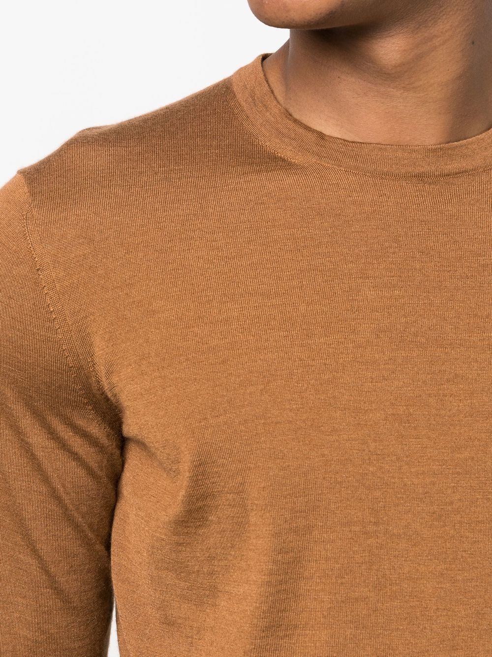 crew neck cashmere-silk jumper - 5