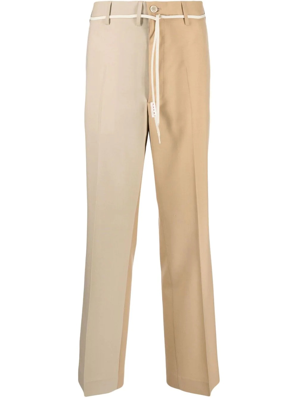 two-tone tailored trousers - 1