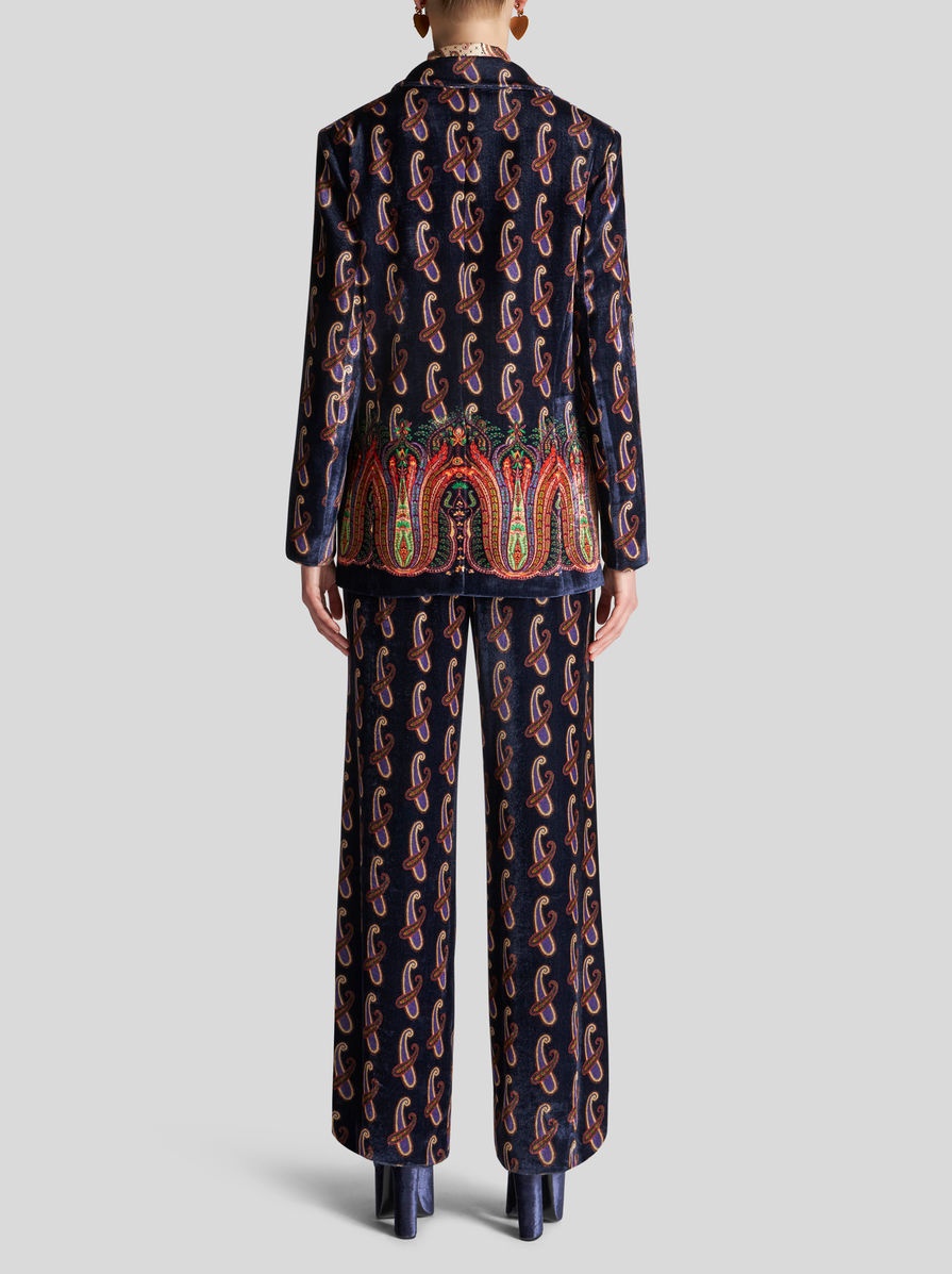 VELVET JACKET WITH PAISLEY - 5