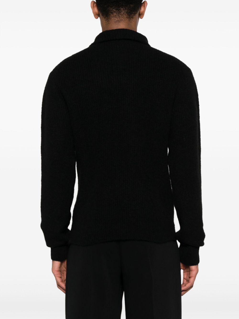 high-neck ribbed jumper - 4