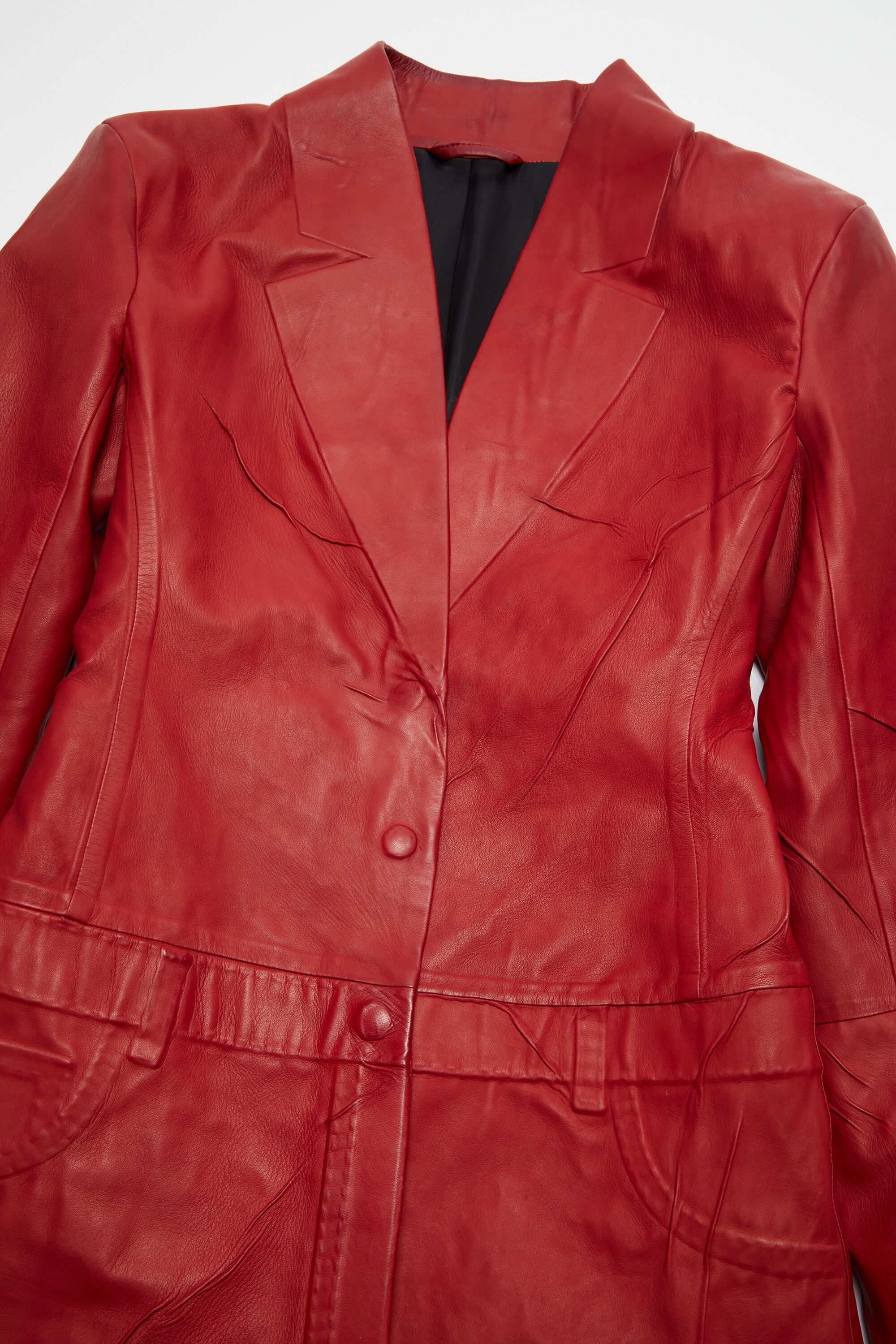 Leather coat - Red - 6