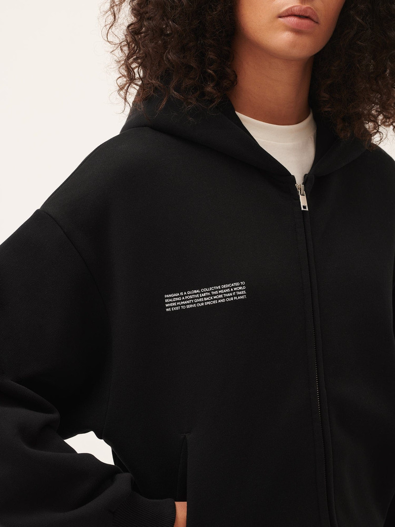 Womens DNA Heavyweight Zipped Hoodie - Black 4