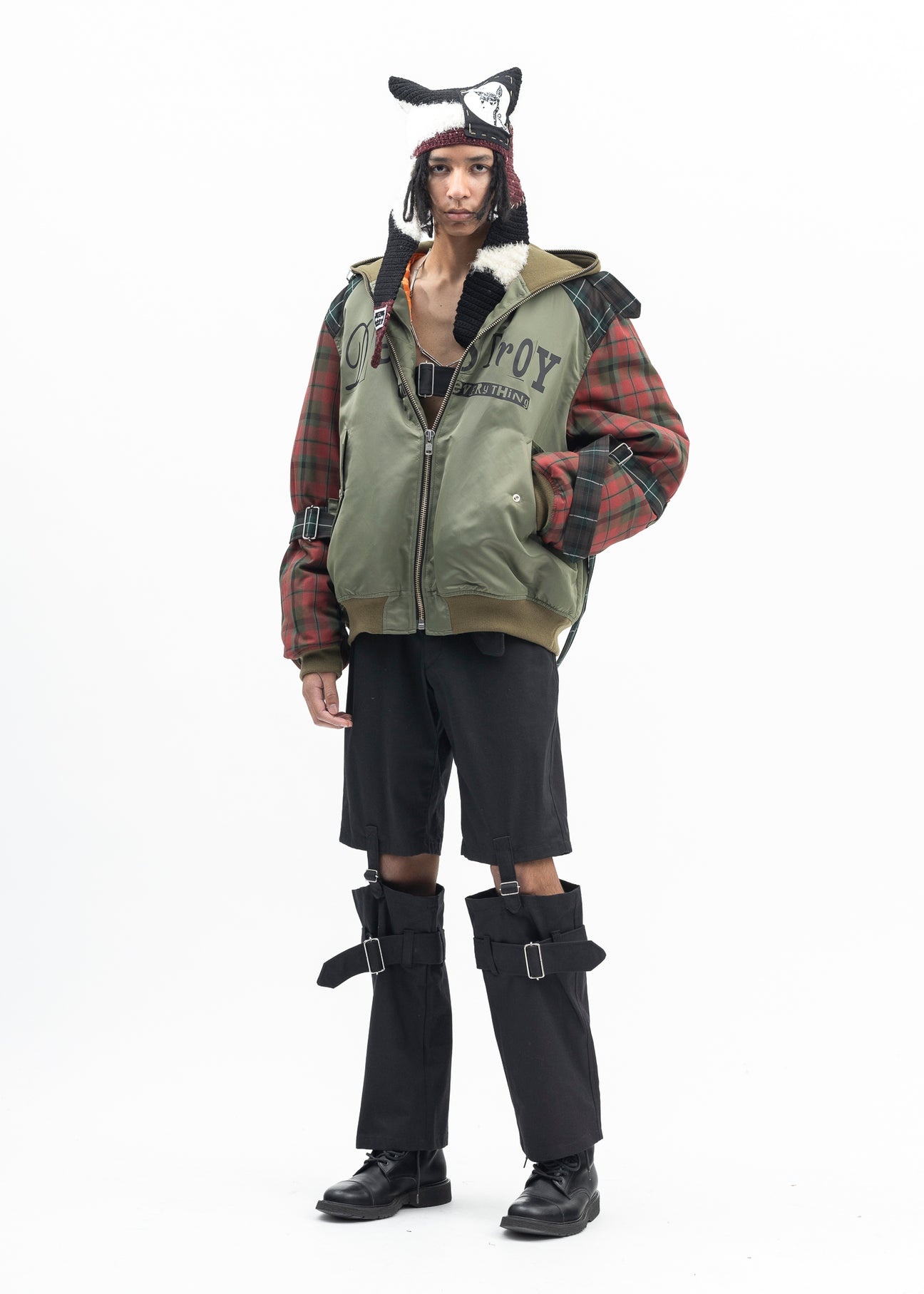 KHAKI GREEN BONDAGE MA-1 JACKET - 8