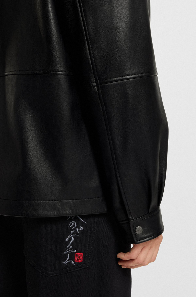 LEATHER FIELD JACKET IN A REGULAR FIT 6