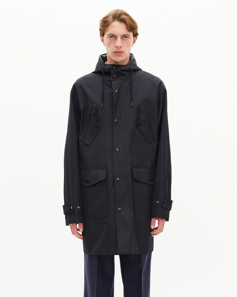 WATER-REPELLENT PARKA WITH NAVY HOOD 3