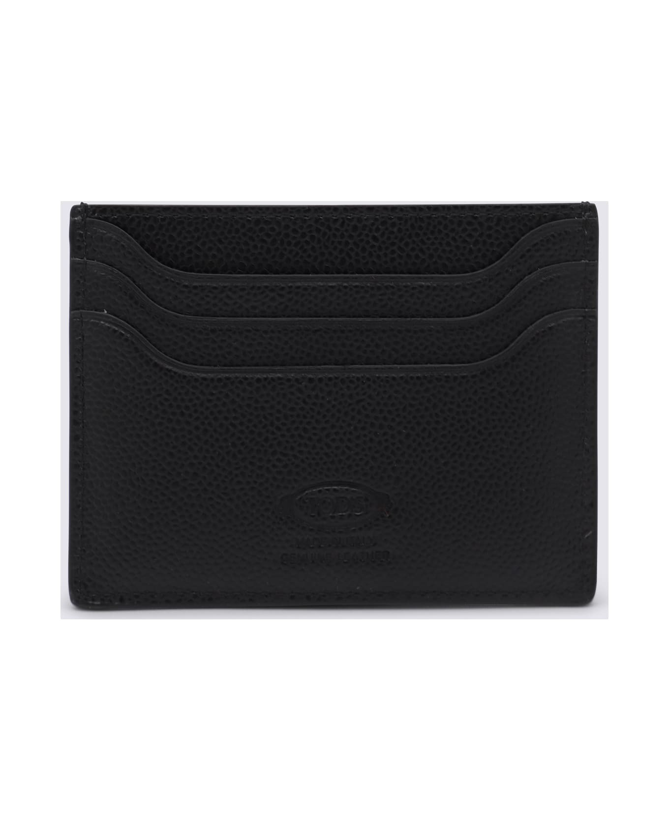 Black Leather Card Holder - 2