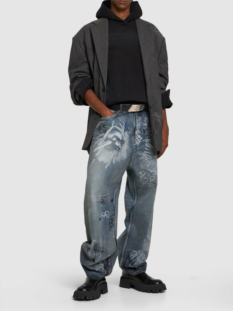 BALENCIAGA Baggy cotton jeans outlook