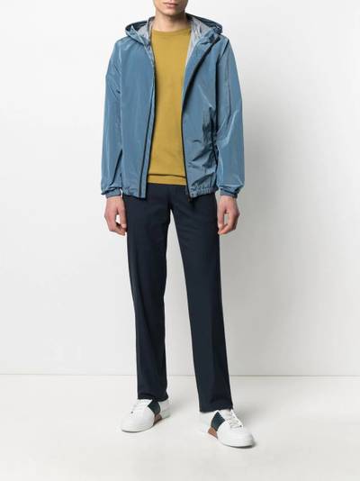 Herno hooded zip-up jacket outlook