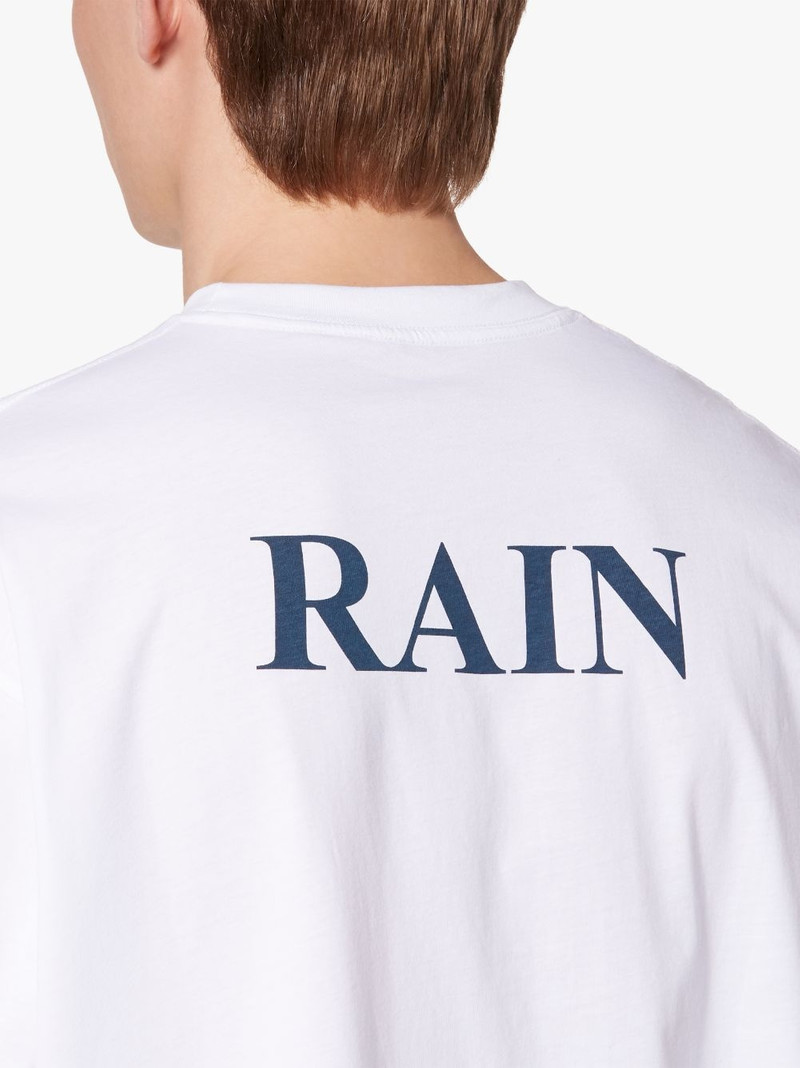 RAIN X SHINE WHITE COTTON T-SHIRT 6