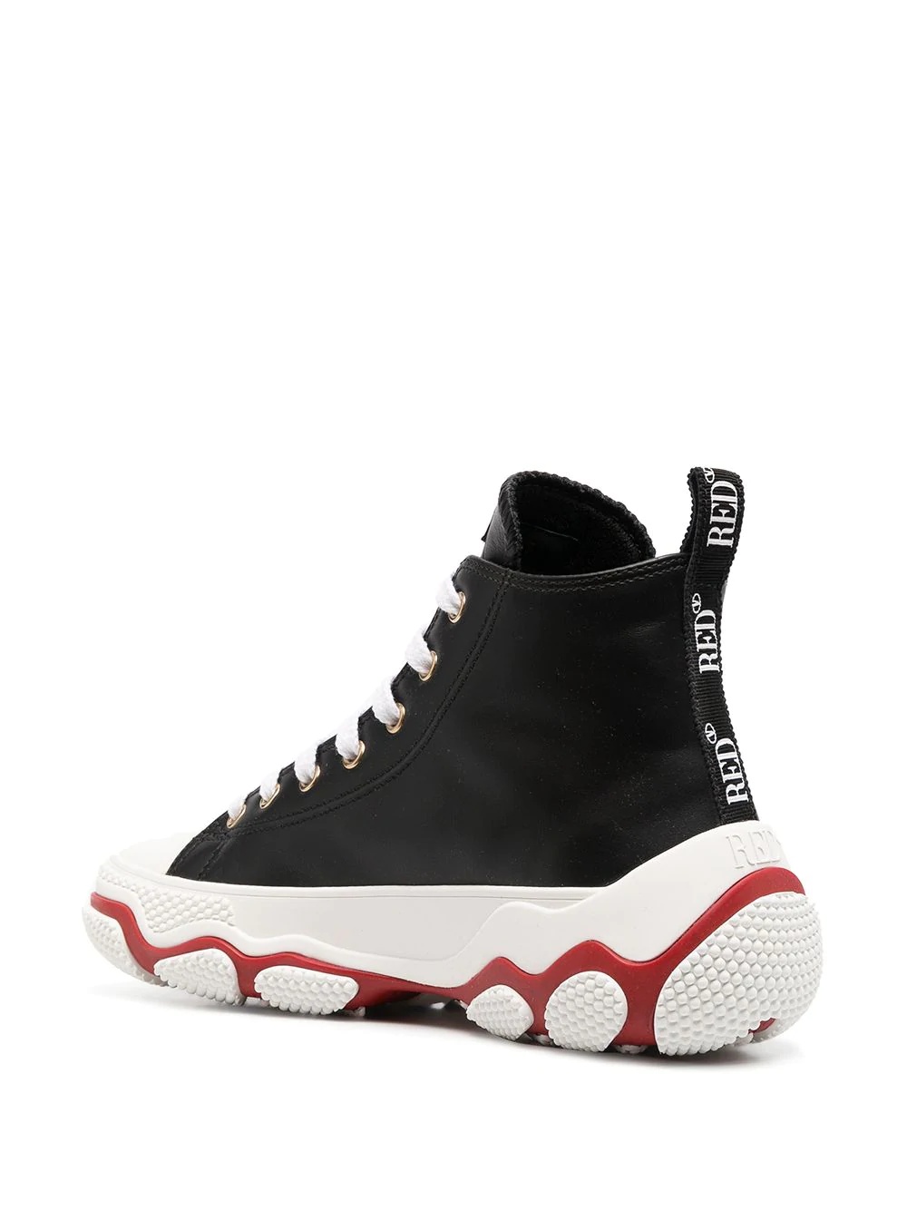 RED (V) chunky high-top trainers - 3