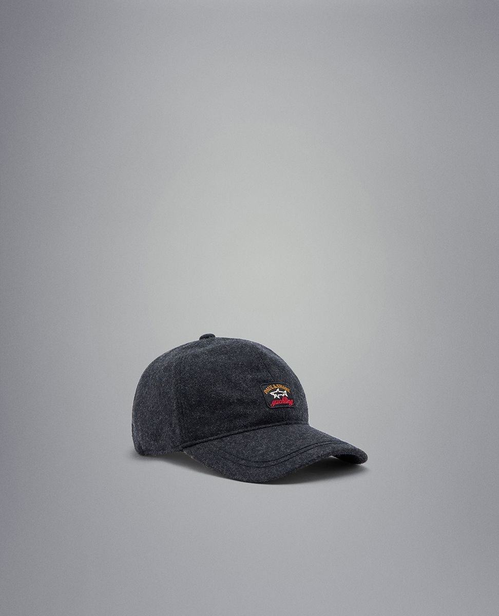 Wool baseball cap with iconic badge - 1