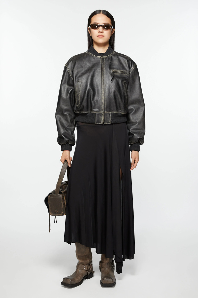 Acne Studios Leather buckle boots - Greige outlook