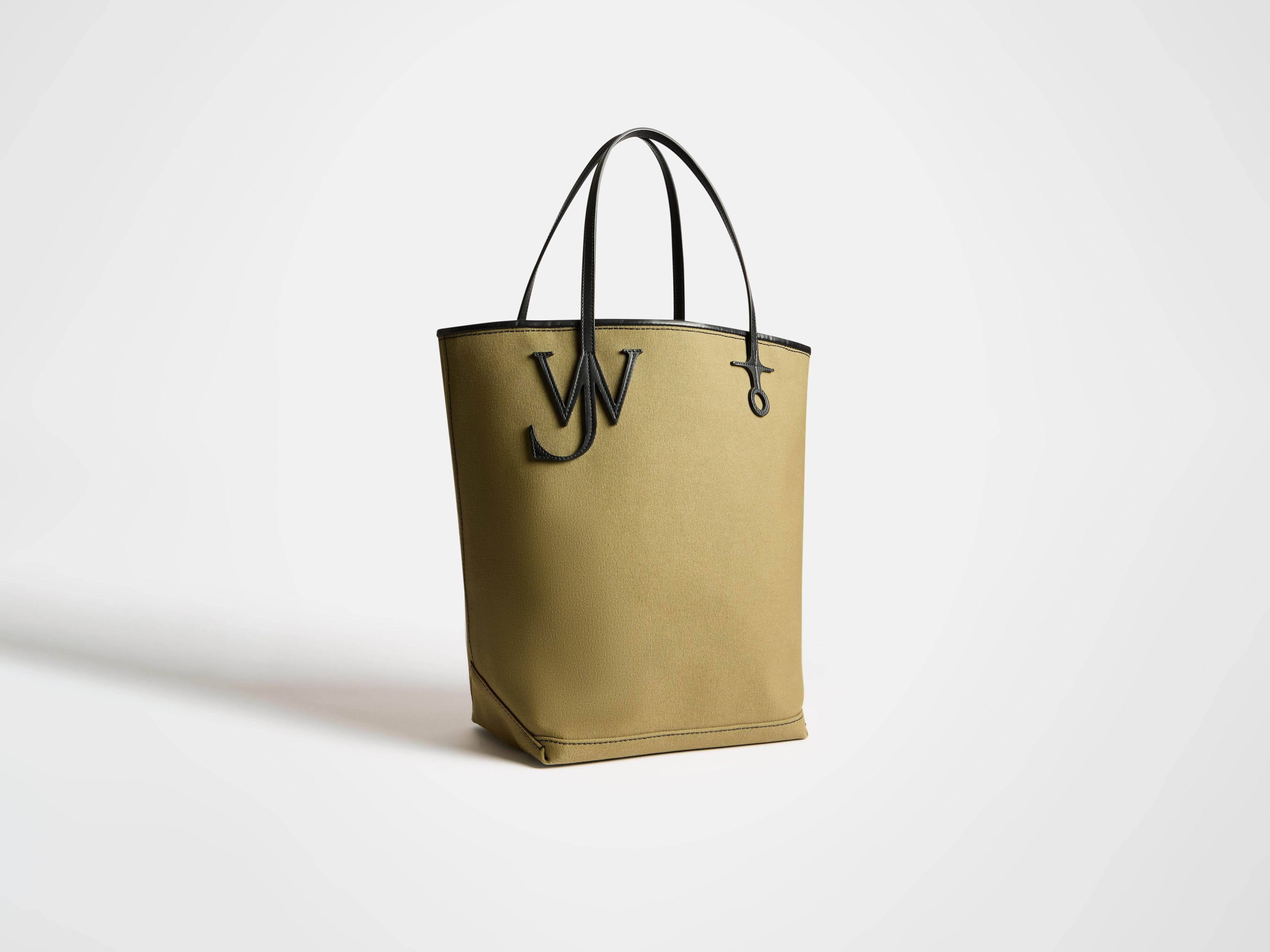 LARGE ANCHOR CANVAS TOTE IN KHAKI - 3