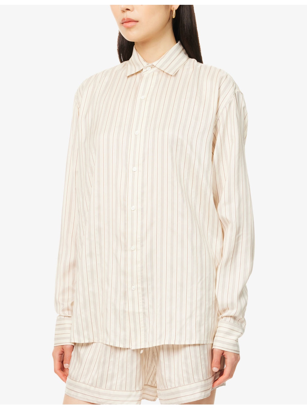 Songino Striped Silk Shirt - 3