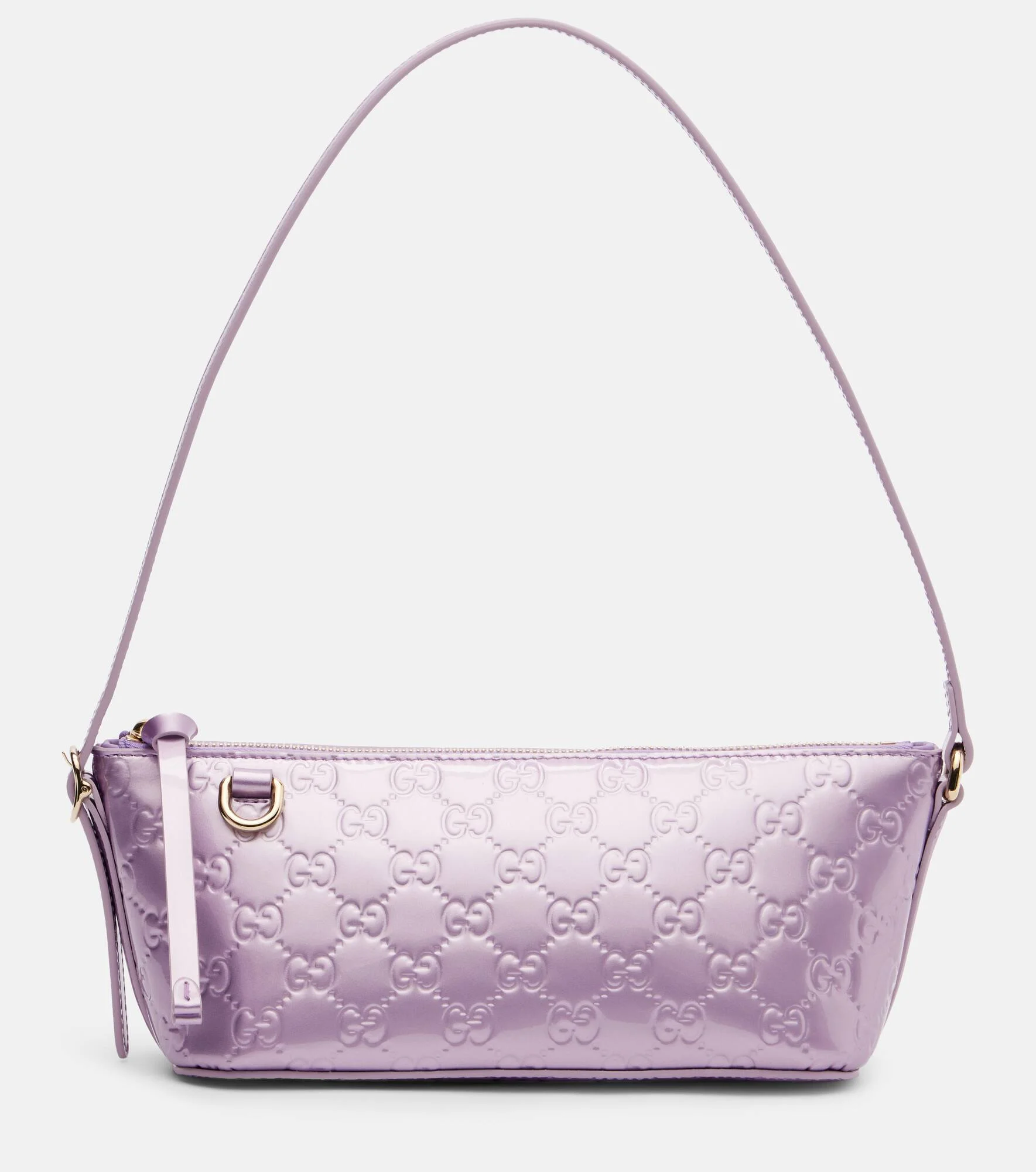 GG Emblem Mini patent leather shoulder bag - 1
