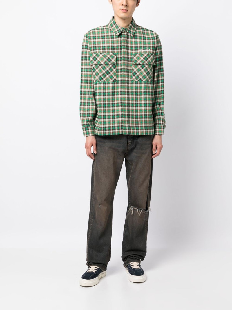 REPRESENT plaid-check print shirt outlook