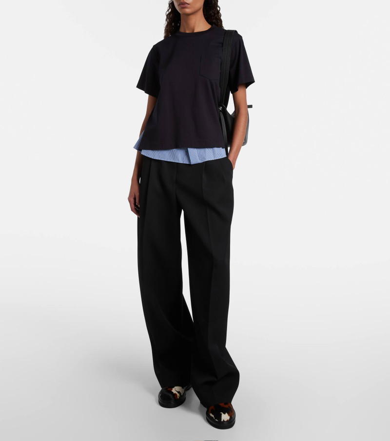 sacai Cow-print calf hair ankle boots outlook