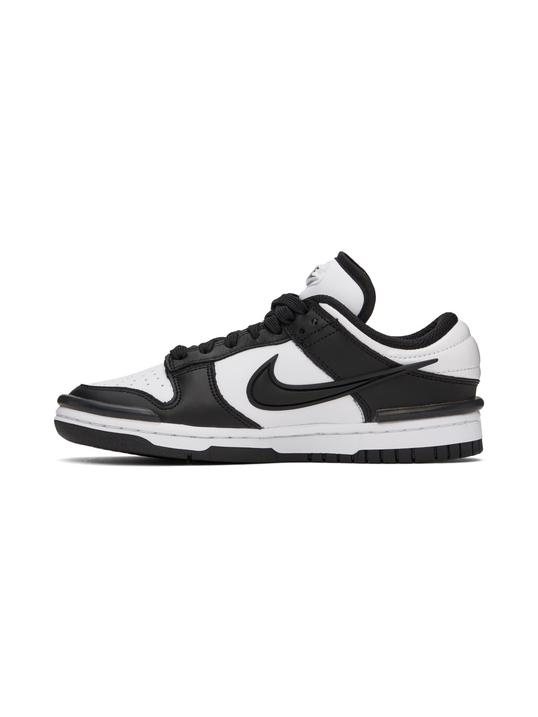 Black & White Dunk Low Twist Sneakers - 3