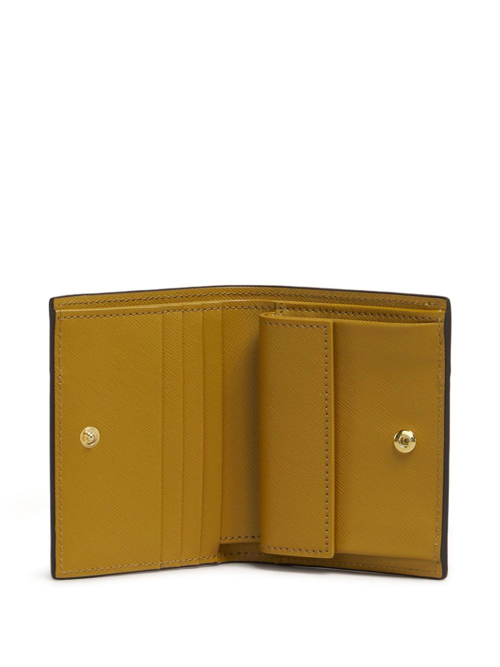 colour-block leather wallet - 4