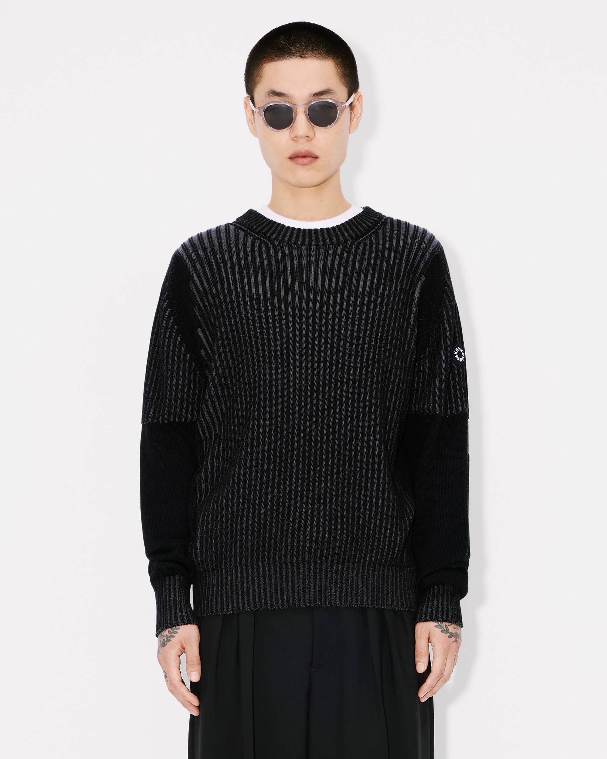 'Boke Flower 2.0' embroidered jumper in wool and cotton - 3