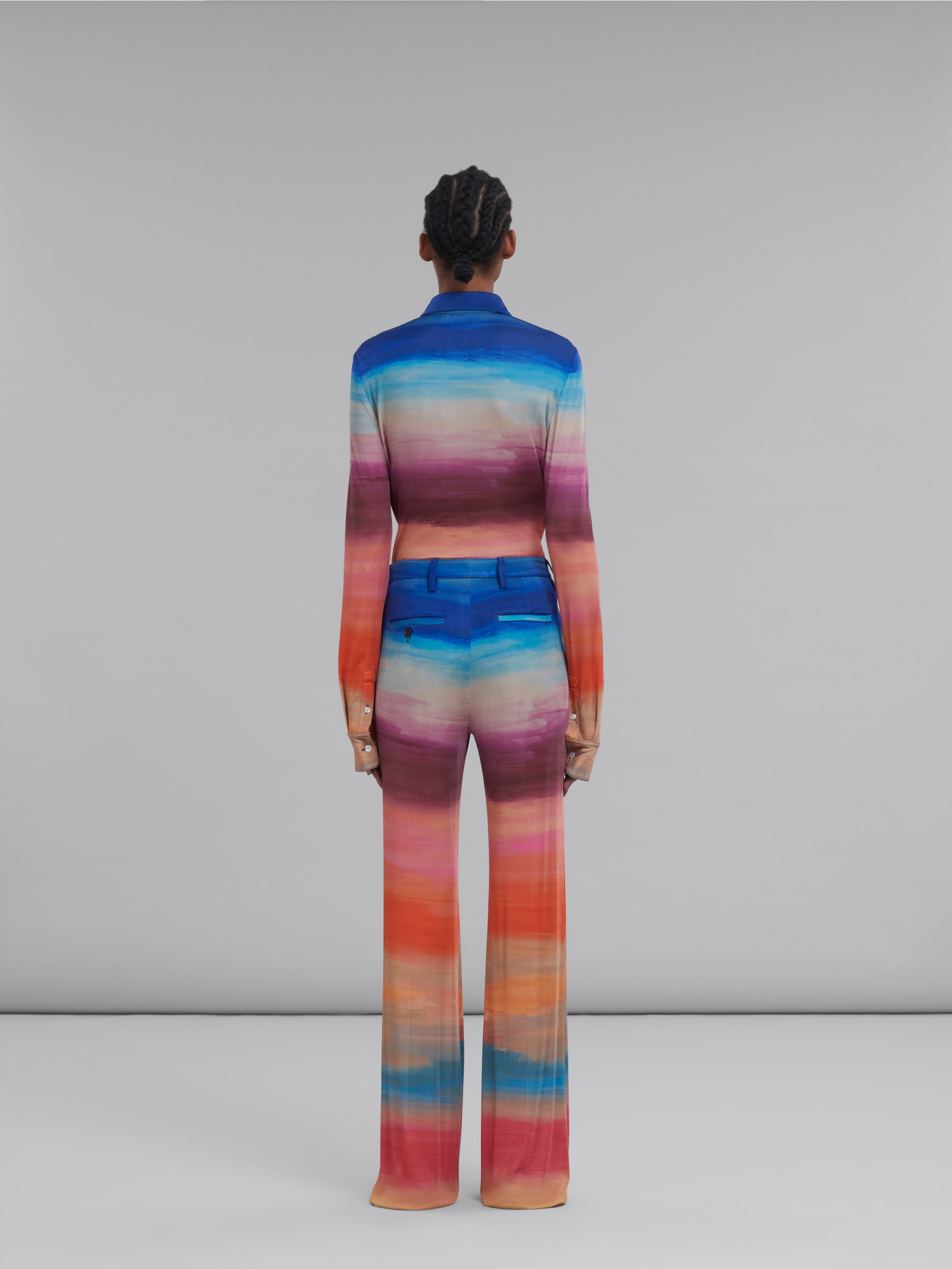 STRETCH JERSEY TROUSERS WITH DARK SIDE OF THE MOON PRINT - 3