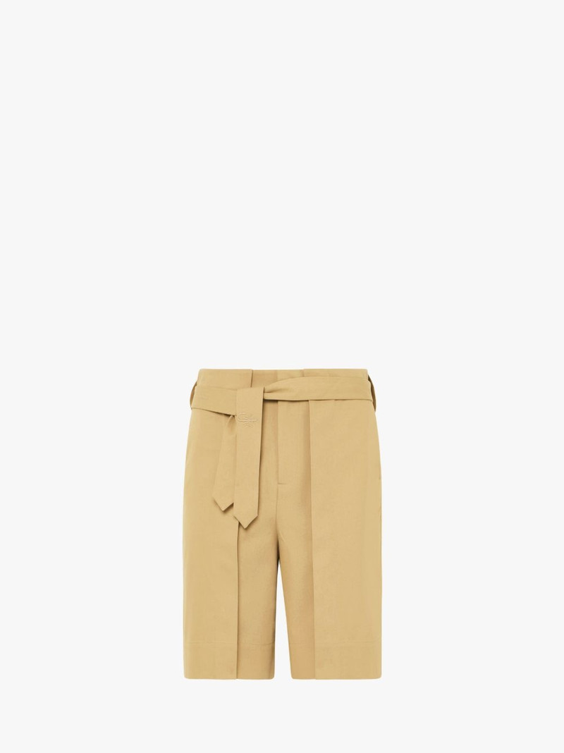 FOLDED FRONT PLEAT SHORTS 1