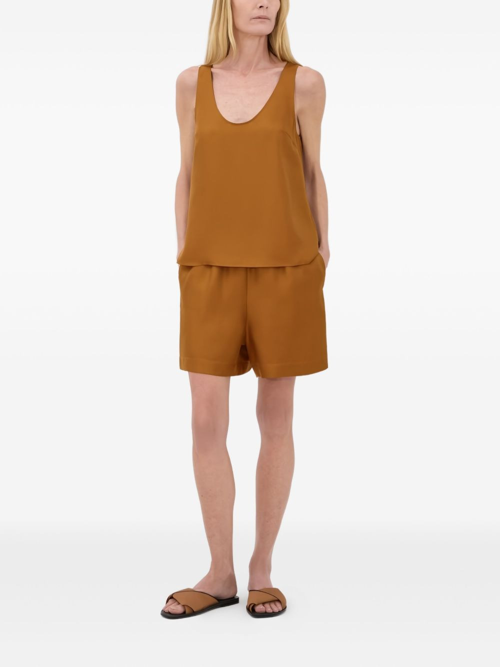 scoop-neck sleeveless top - 2