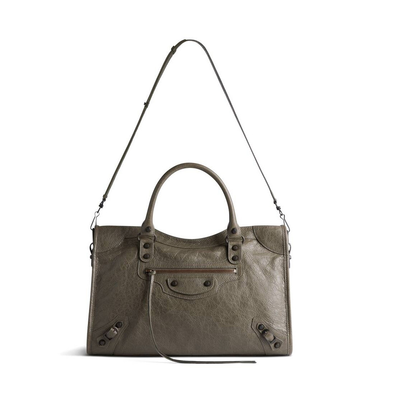 Women's Le City Medium Bag in Dark Green 5