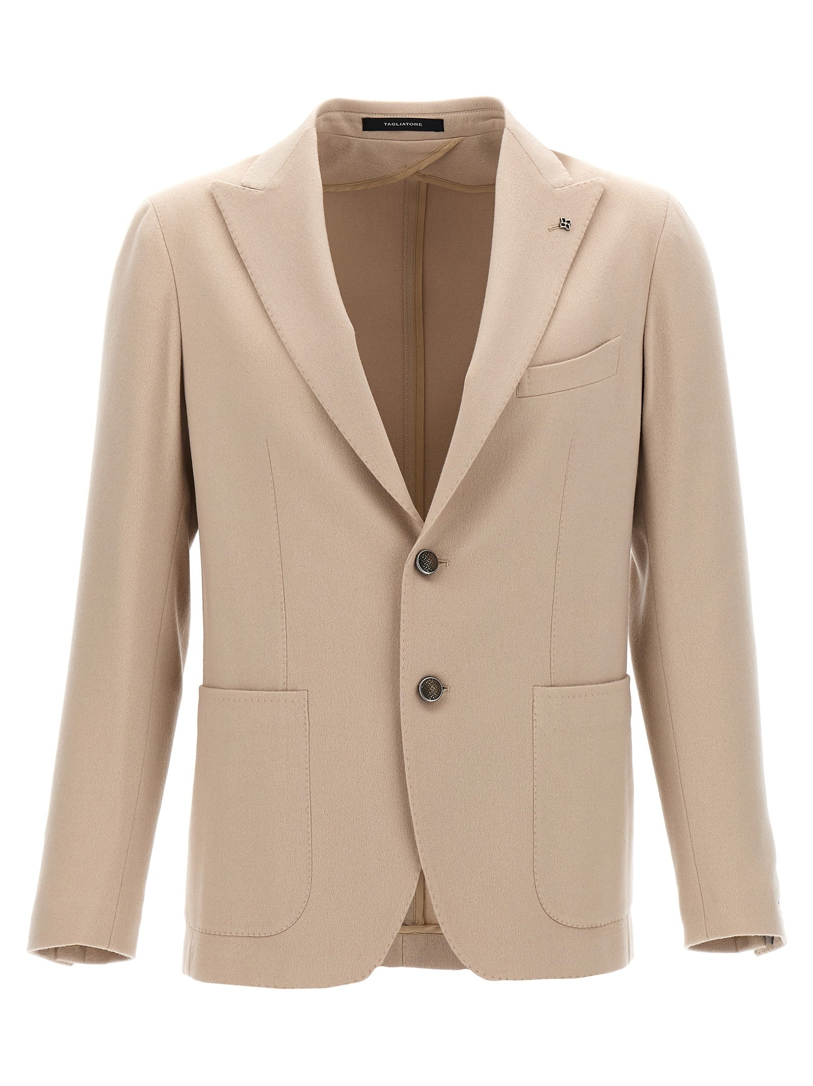 TAGLIATORE - Tagliatore Men Single-Breasted Cashmere Blazer - 1