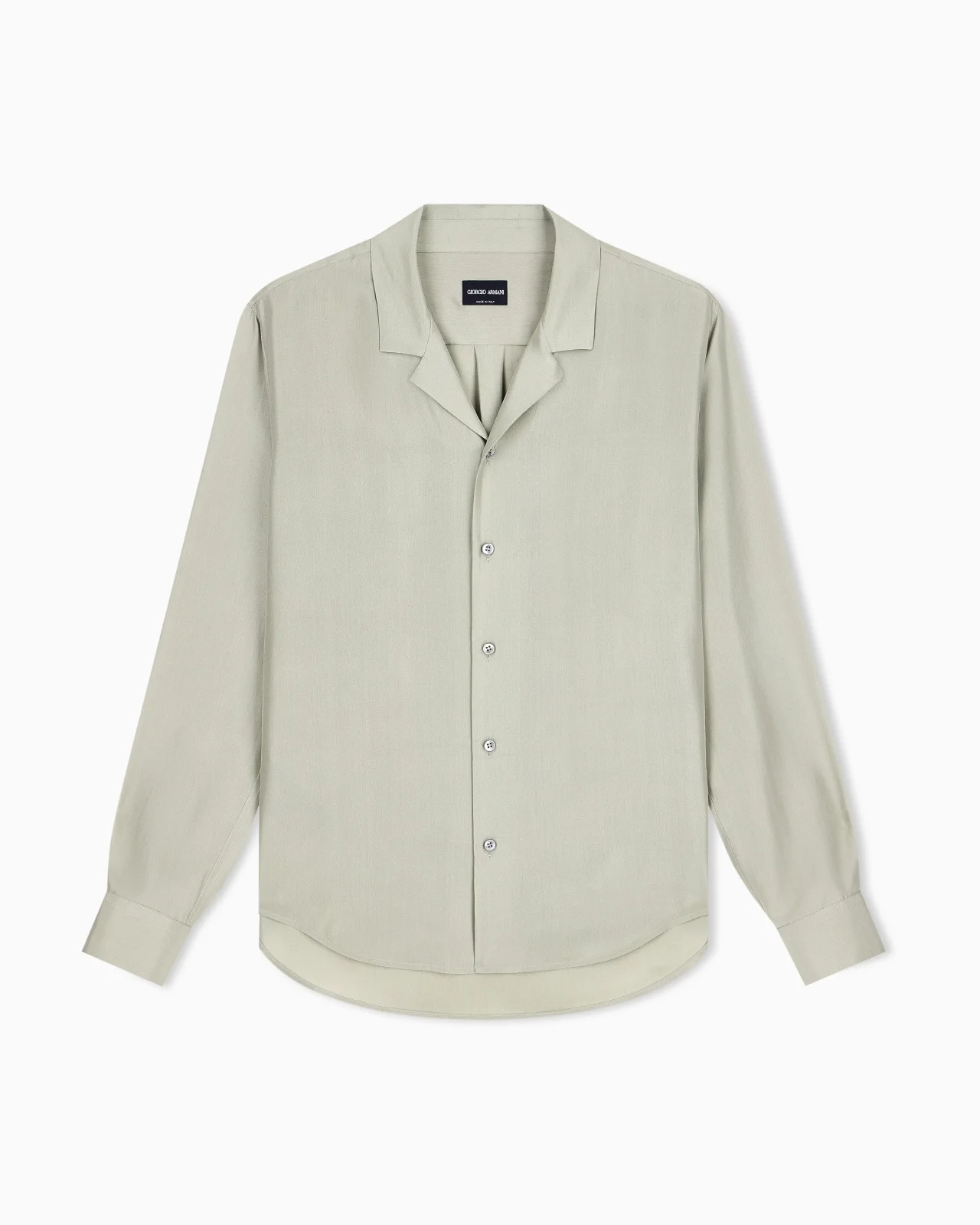 SHIRT OVERSIZED IN SILK HABOTAI WITH CUPRO LINING - 1