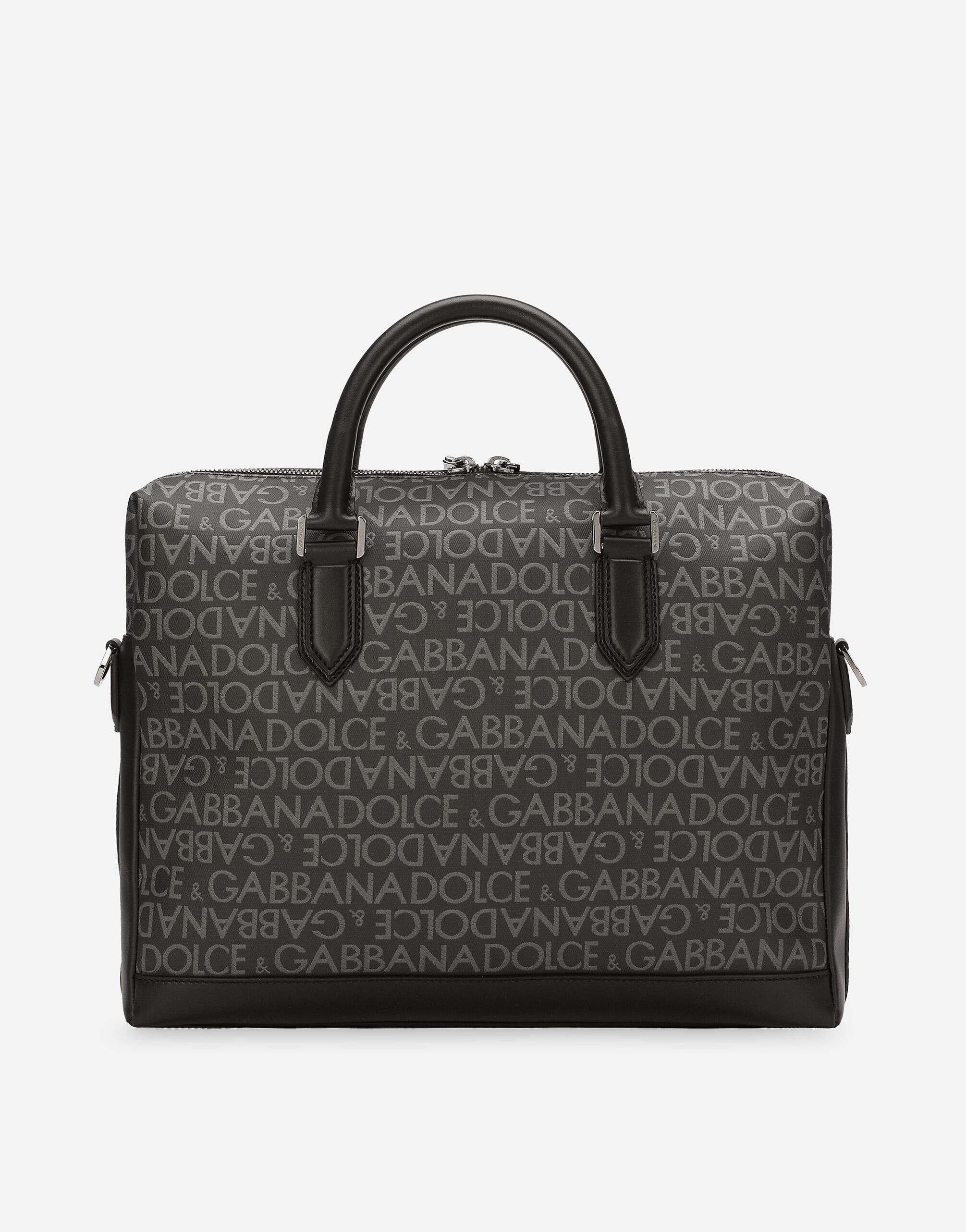 Coated jacquard briefcase - 4