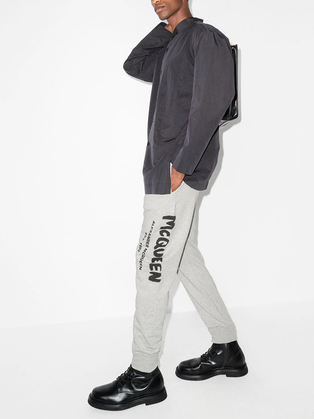 graffiti-print track pants - 5