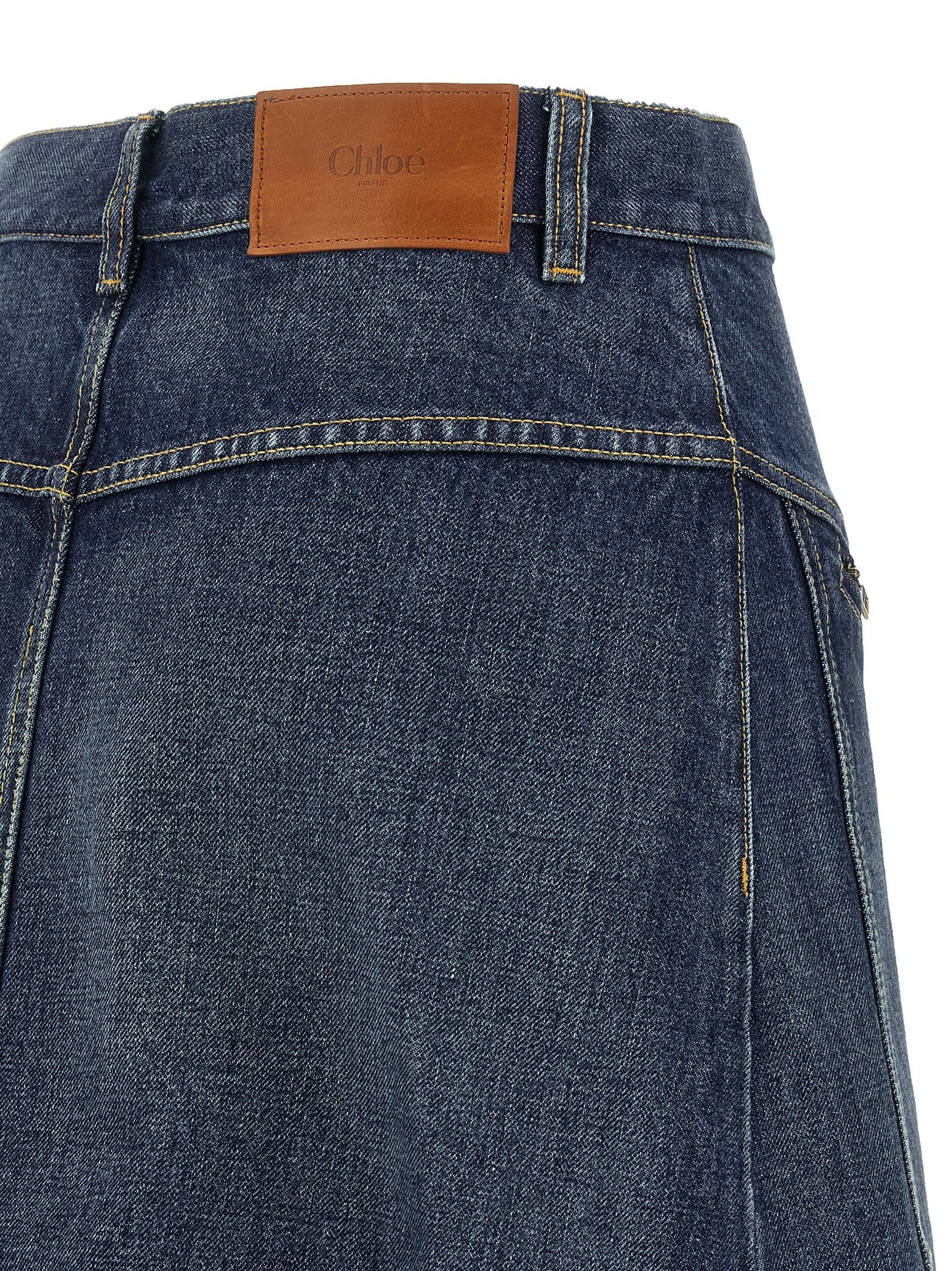 Denim Skirt Skirts Blue - 4