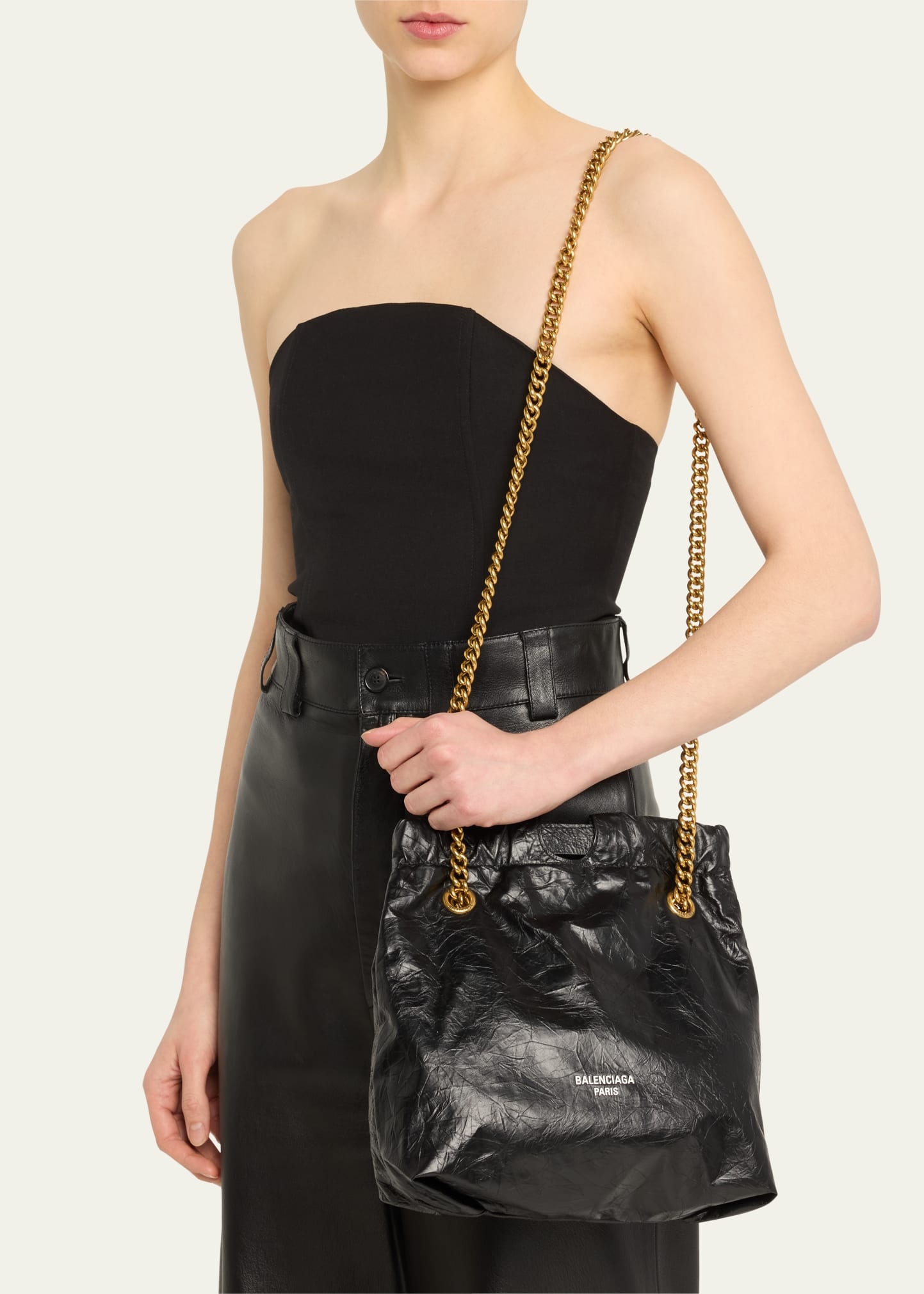 Crush Small Leather Tote Bag - 2