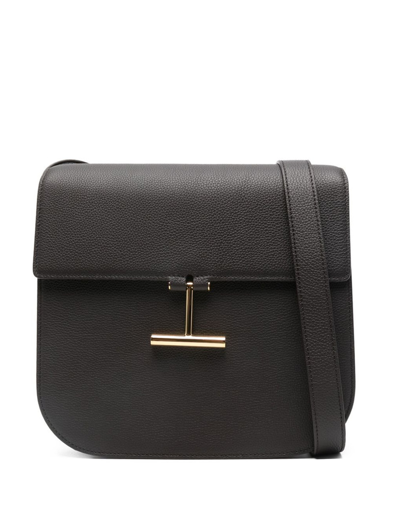 medium Tara grain leather cross body bag 1