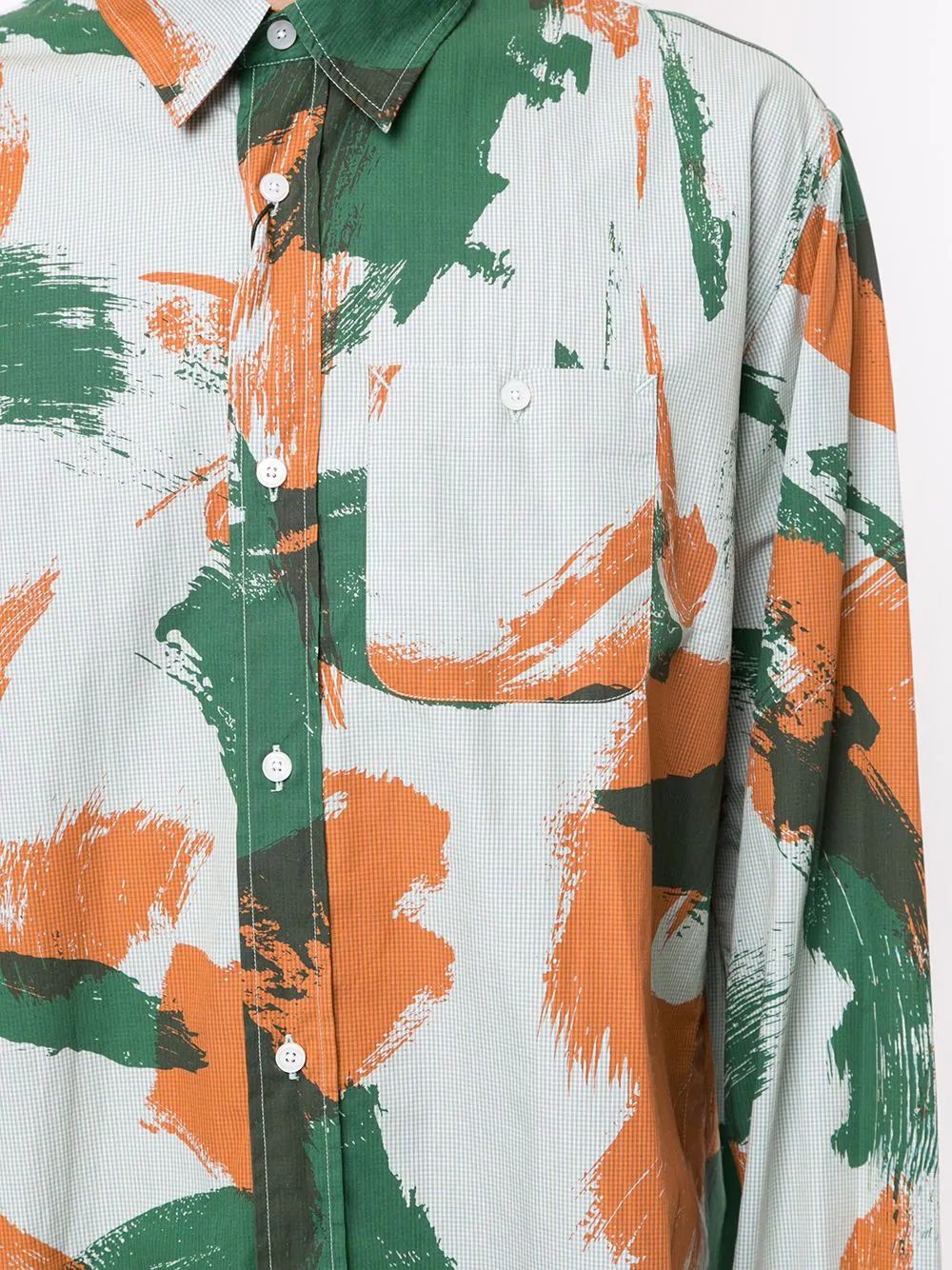 brushed camo shirt - 5