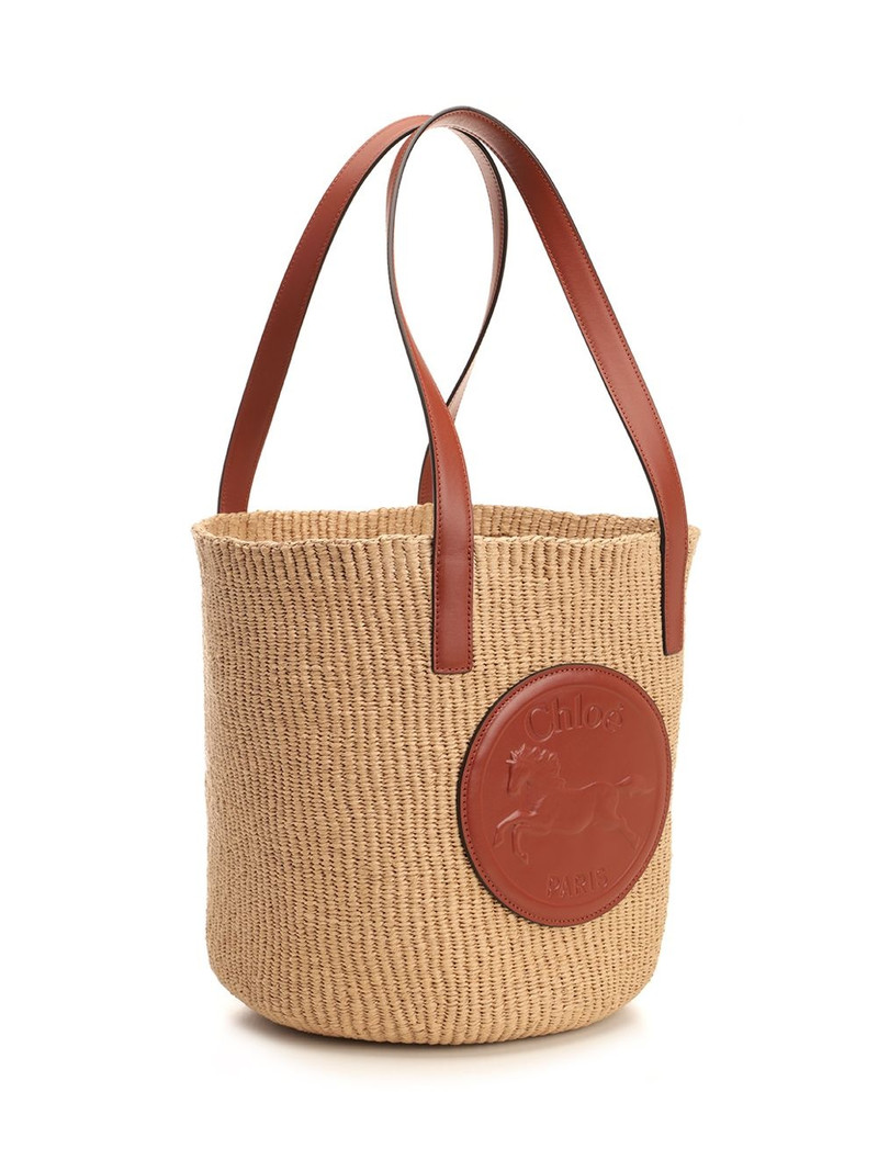 Chloé Horse Medal Shoulder Bags Brown outlook