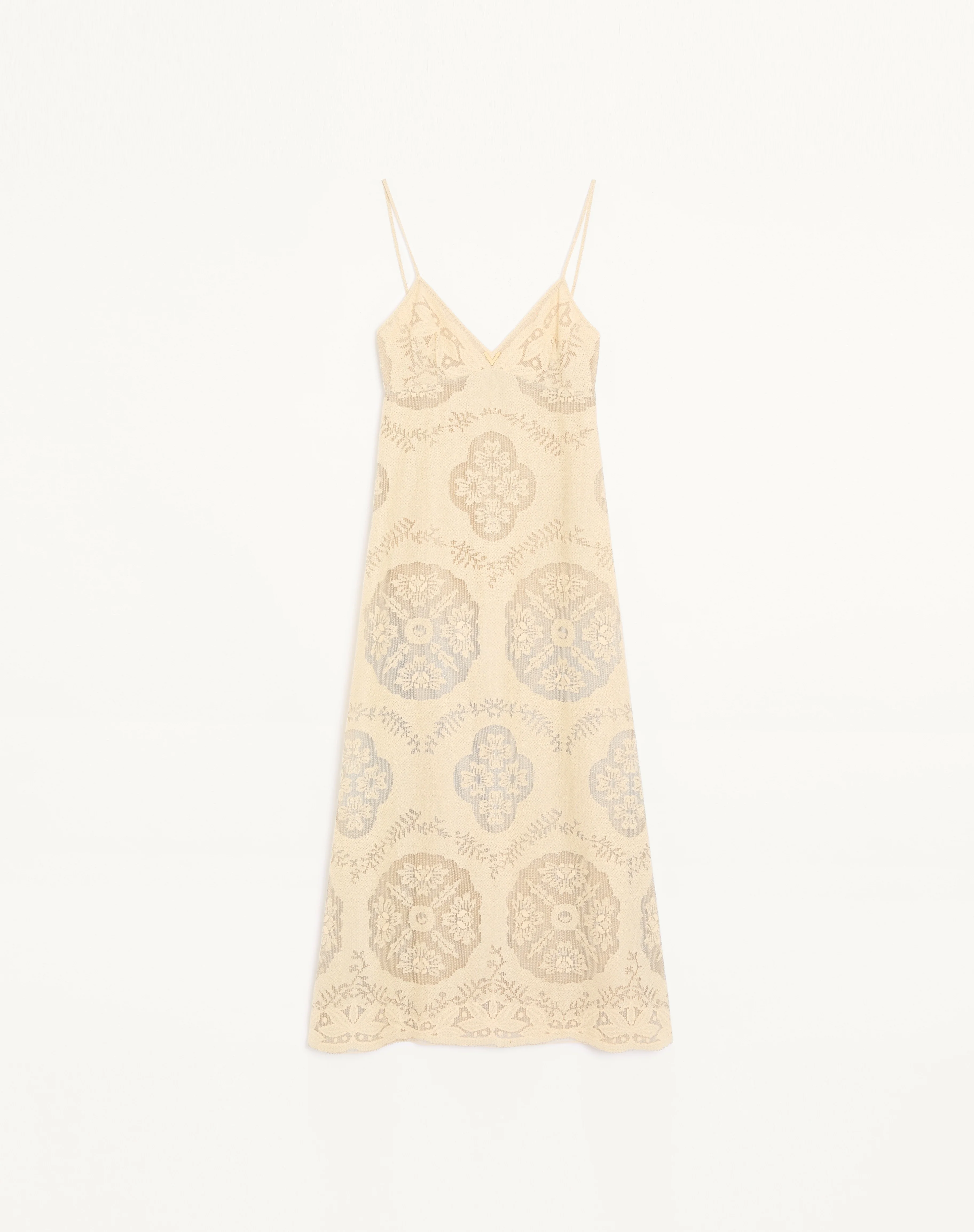 MIDI DRESS IN FLORAL STAMP BLANKET - 1
