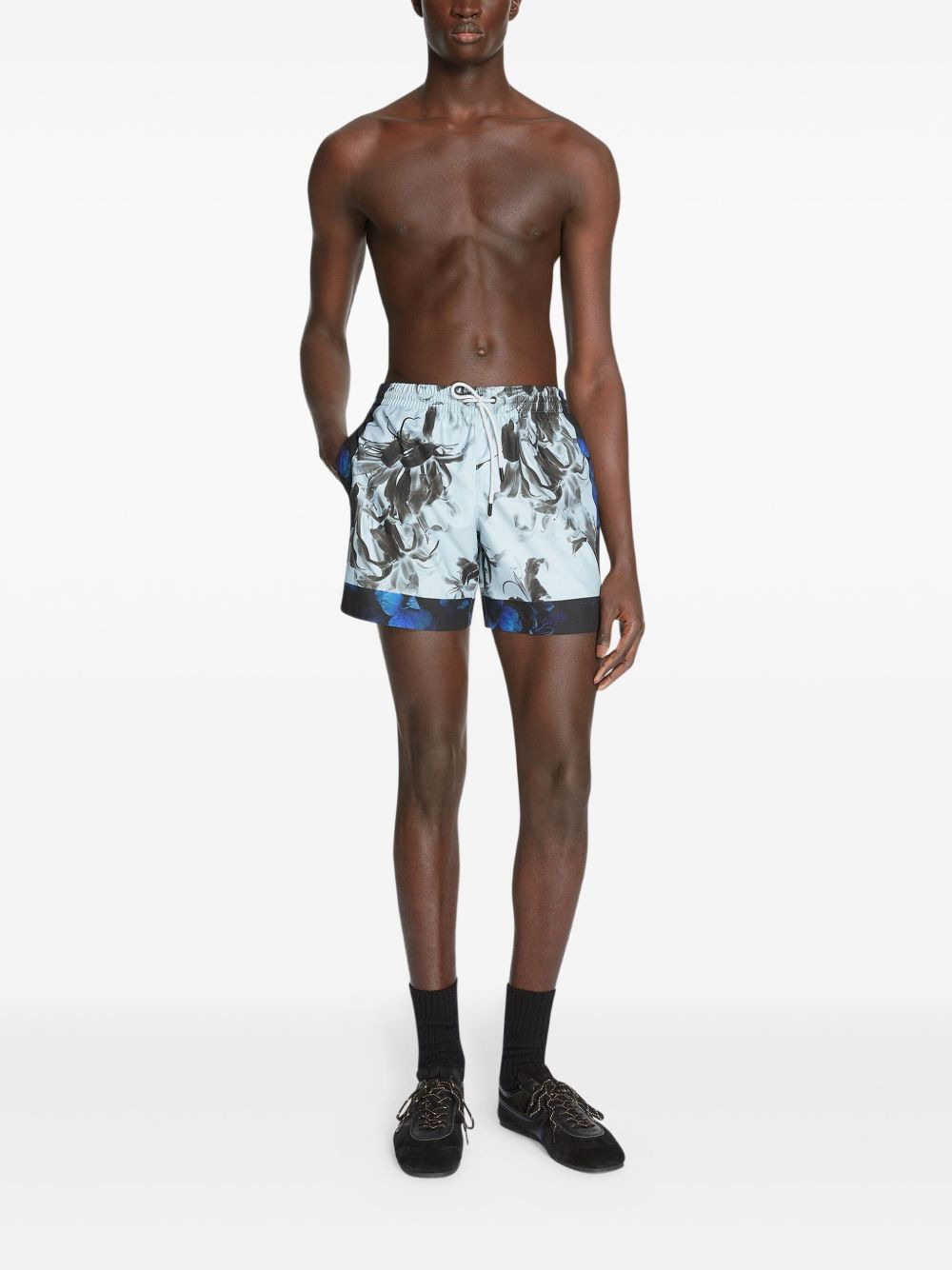 floral-print swim shorts - 2