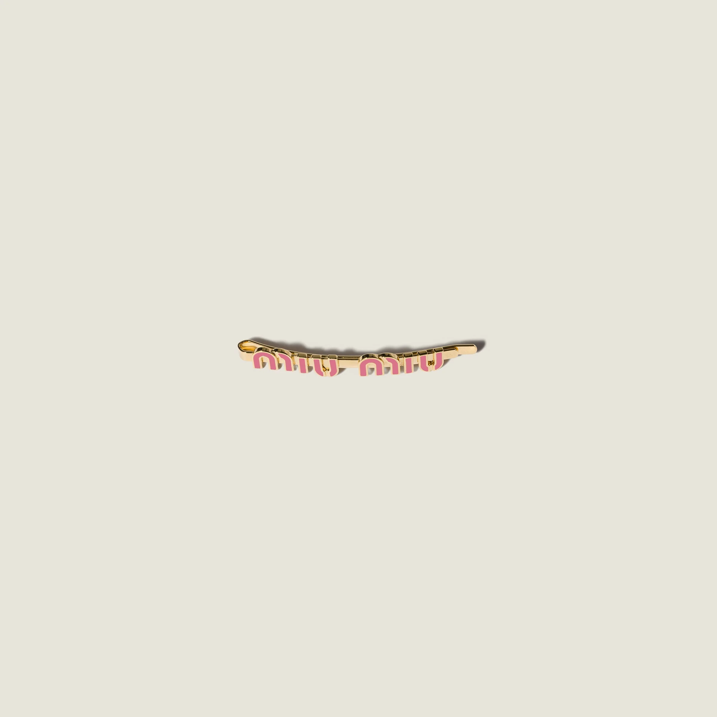 Enameled metal hair clip - 1