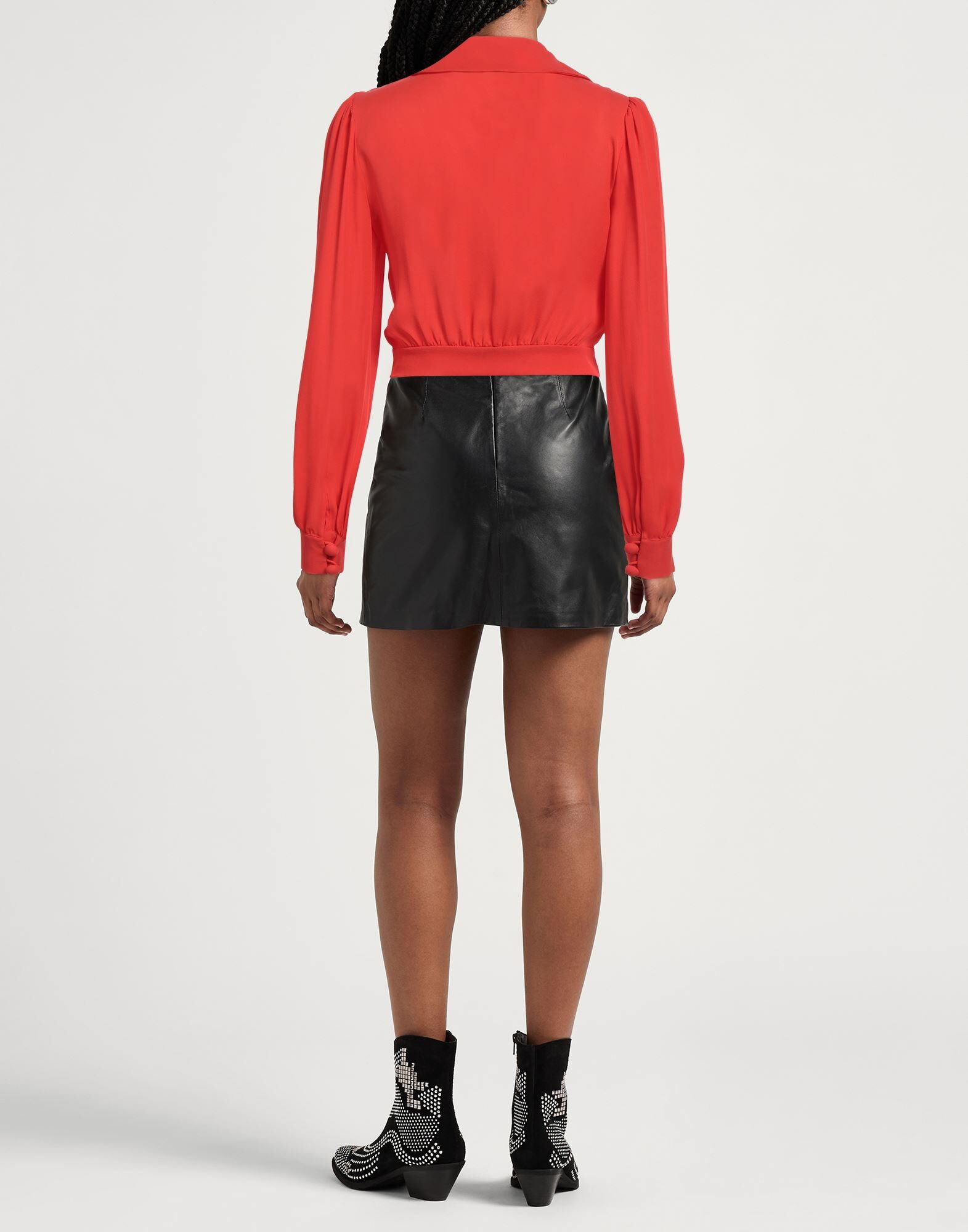 Black Women's Silk Shirts & Blouses - 3
