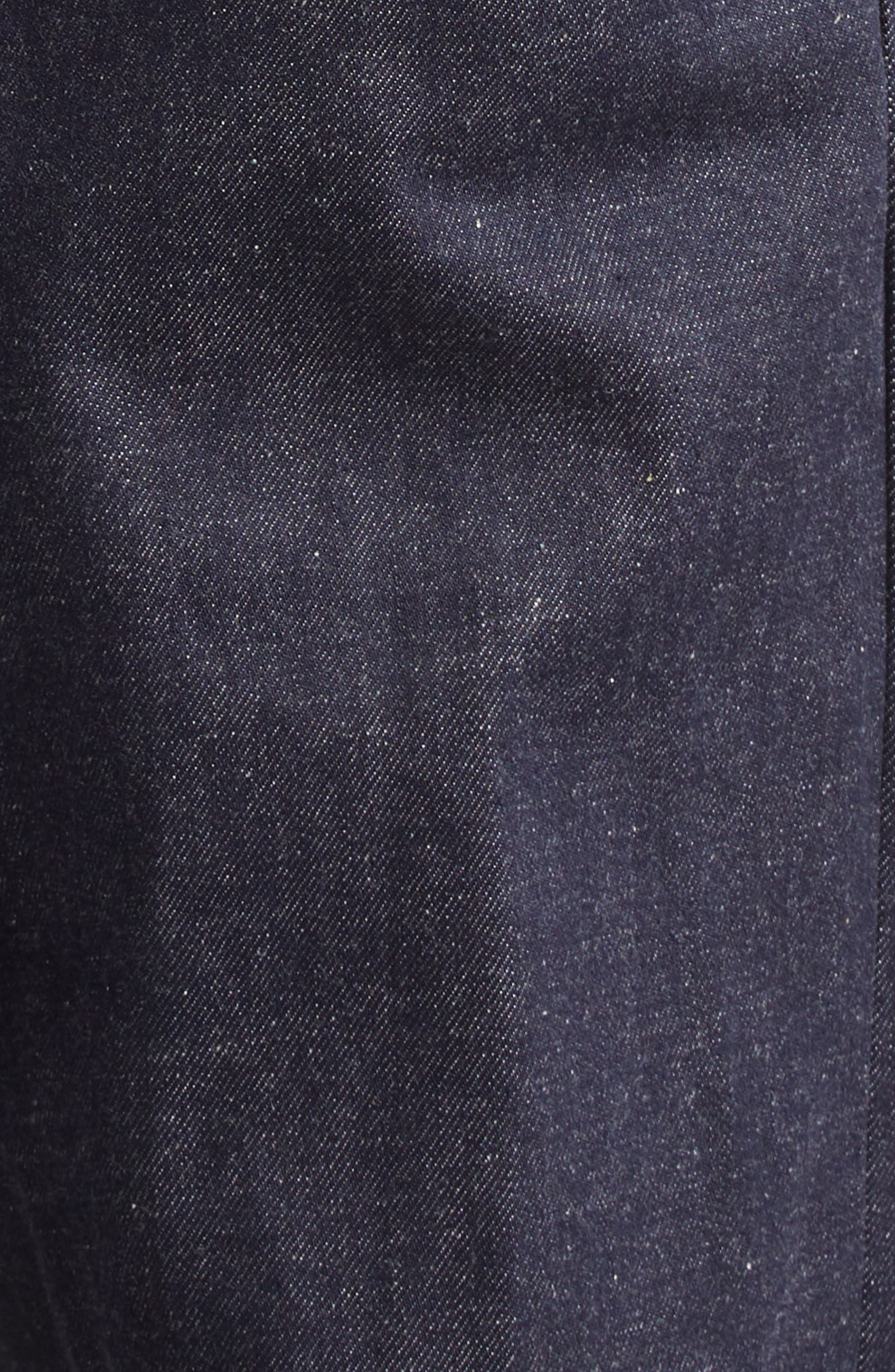 Sacai Baggy Mixed Media Jeans in Indigo/Dark Khaki at Nordstrom - 7