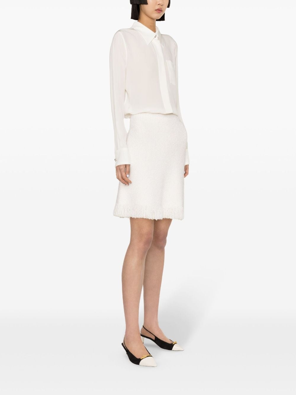 silk crepe de chine shirt - 4