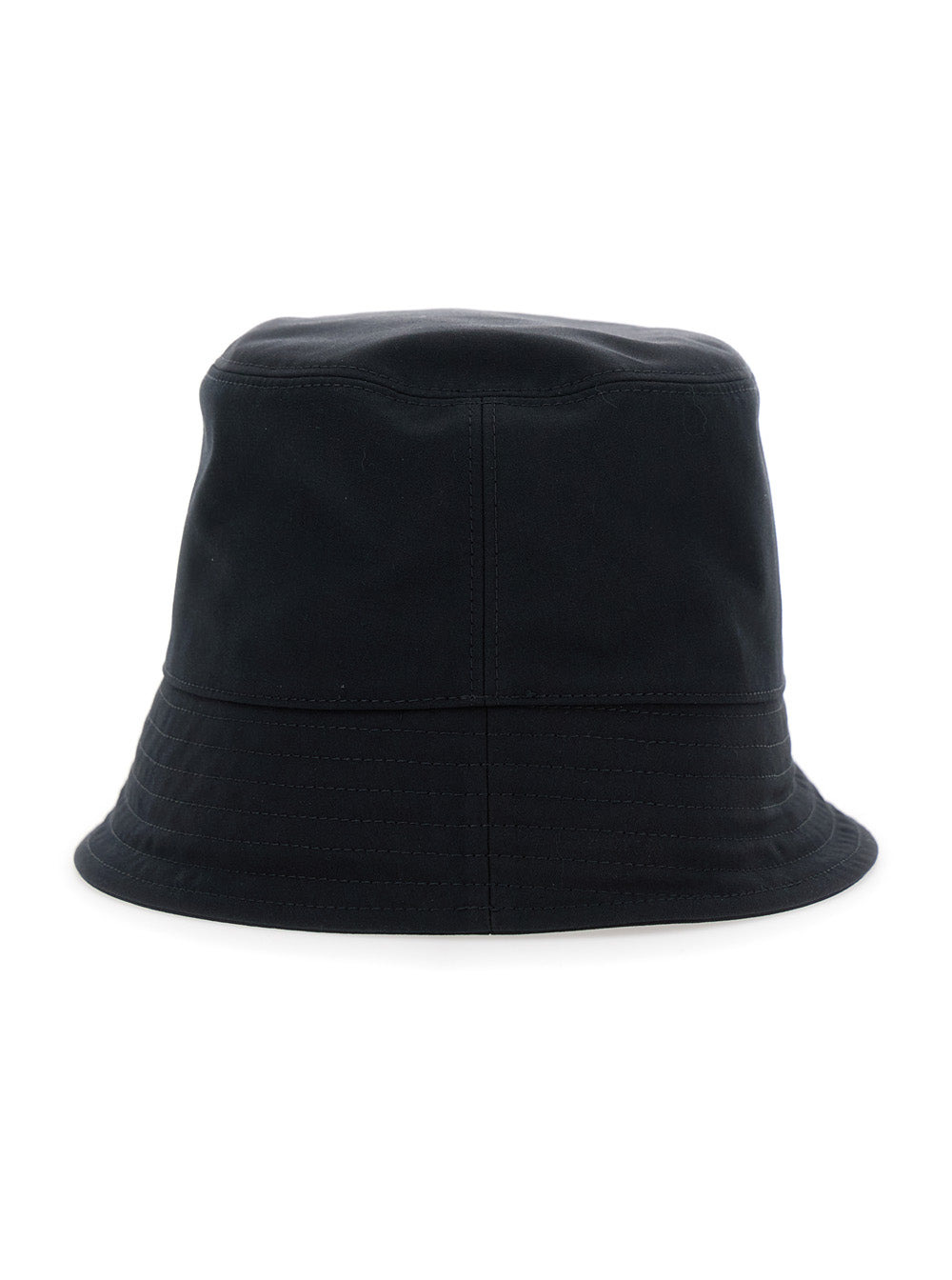 Moncler Women Black Bucket Hat With Dropped Wide Brim And Logo Patch On The Front In Cotton Blend Wo - 2
